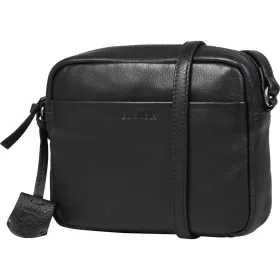   Burkely Lush Lucy fekete női bőr oldaltáska, crossbody 20 x 17 cm