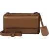Burkely Lush Lucy konyakbarna női bőr mobiltartós, vállraakasztható bőr pénztárca  20 x 17 cm