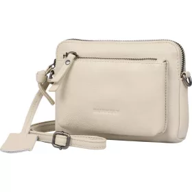 Burkely Lush Lucy törtfehér női bőr mini válltáska, crossbody 22 x 14 cm