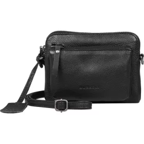   Burkely Lush Lucy fekete női bőr mini válltáska, crossbody 18 x 13 cm