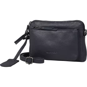   Burkely Lush Lucy sötétkék női bőr mini válltáska, crossbody 18 x 13 cm