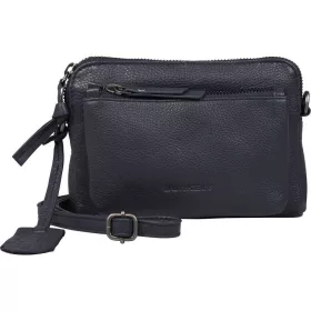   Burkely Lush Lucy sötétkék női bőr mini válltáska, crossbody 18 x 13 cm