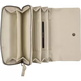 Burkely Lush Lucy bézs bőr pénztárca 18 x 11 cm