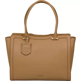   Burkely Casual Cayla világos konyak női bőr laptoptartós válltáska 14"