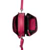 Burkely Nocturnal magenta hexagon női bőr válltáska