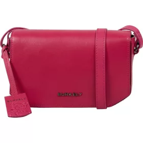 Burkely Nocturnal magenta női bőr oldaltáska, crossbody