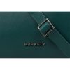 Burkely Nocturnal zöld női bőr oldaltáska, crossbody