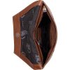 Burkely Nocturnal barna női bőr boritéktáska, crossbody