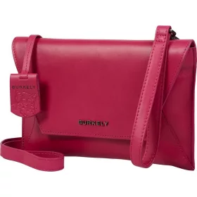  Burkely Nocturnal magenta női bőr boritéktáska, crossbody