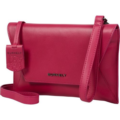 Burkely Nocturnal magenta női bőr boritéktáska, crossbody