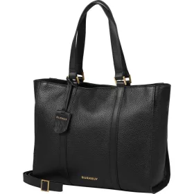   Burkely Keen Keira fekete színű női bőr kézitáska, válltáska