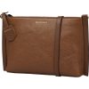 Burkely Keen Keira barna színű női bőr oldaltáska, crossbody