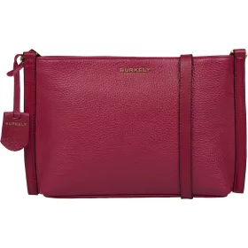   Burkely Keen Keira magenta színű női bőr oldaltáska, crossbody