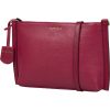 Burkely Keen Keira magenta színű női bőr oldaltáska, crossbody