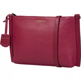  Burkely Keen Keira magenta színű női bőr oldaltáska, crossbody