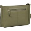 Burkely Keen Keira zöld színű női bőr oldaltáska, crossbody