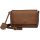 Burkely Keen Keira barna színű női bőr oldaltáska, crossbody