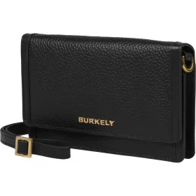   Burkely Keen Keira fekete színű, női bőr telefontartó, oldaltáska