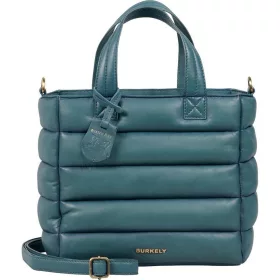   Burkely Drowsy petrol kék női bőr kézitáska, válltáska