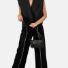 Burkely Rock Ruby fekete női bőr oldaltáska, crossbody