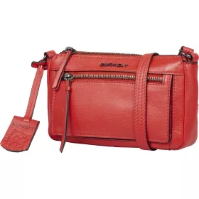 Burkely Rock Ruby piros női bőr oldaltáska, crossbody