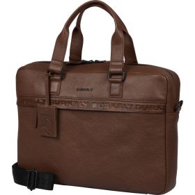   Burkely Minimal Mason konyakbarna bőr laptoptáska 15.6"  40 x 28 cm