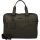 Burkely Minimal Mason sötétzöld bőr laptoptáska 15.6"  40 x 28 cm