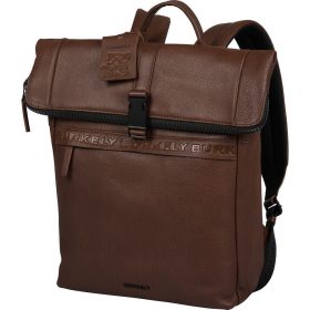   Burkely Minimal Manson Rolltop konyakbarna bőr hátizsák, laptoptartóval 14"  37 x 29 cm