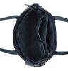 Burkely Natural Norah Workbag kék színű női bőr válltáska, kézitáska, laptop tartóval 14"