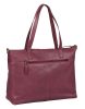 Burkely Natural Norah Workbag mályva színű női bőr válltáska, kézitáska, laptop tartóval 14"