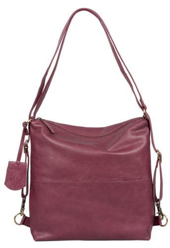 Burkely Natural Norah női pink bőr válltáska, hátizsák
