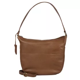 Burkely Natural Norah konyak színű női bőr válltáska