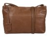 Burkely Natural Norah Collection barna női bőr oldaltáska, crossbody 18 x 10 cm