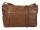 Burkely Natural Norah Collection barna női bőr oldaltáska, crossbody 18 x 10 cm