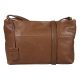 Burkely Natural Norah Collection barna női bőr oldaltáska, crossbody 18 x 10 cm