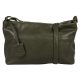 Burkely Natural Norah Collection zöld női bőr oldaltáska, crossbody 18 x 10 cm