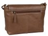 Burkely Natural Norah konyak női bőr oldaltáska, crossbody