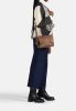 Burkely Natural Norah konyak női bőr oldaltáska, crossbody