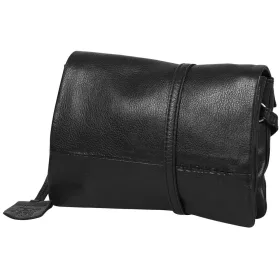 Burkely Natural Norah fekete bőr női oldaltáska