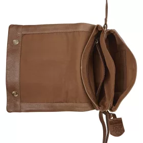 Burkely Natural Norah konyak bőr női oldaltáska