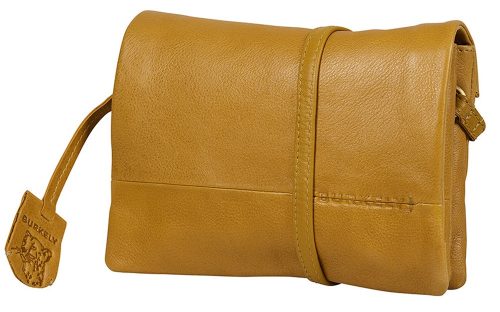 Burkely Natural Norah sárga bőr női oldaltáska