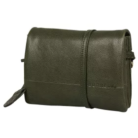 Burkely Natural Norah zöld bőr női oldaltáska