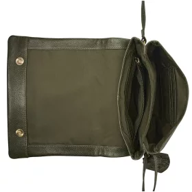 Burkely Natural Norah zöld bőr női oldaltáska