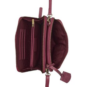   Burkely NATURAL NORAH mályva bőr telefontartó, pénztárca