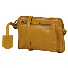 Burkely Natural Norah sárga bőr mini női oldaltáska