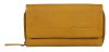 Burkely NATURAL NORAH sárga női bőr pénztárca RFID védelemmel 18 x 11 cm