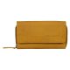 Burkely NATURAL NORAH sárga női bőr pénztárca RFID védelemmel 18 x 11 cm