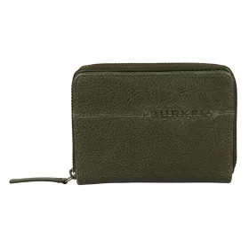   Burkely NATURAL NORAH zöld bőr pénztárca RFID védelemmel