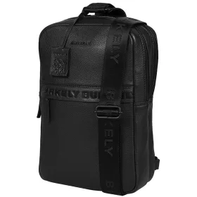   Burkely Minimal Mason fekete, bőr övtáska, crossbody 31 x 20 cm