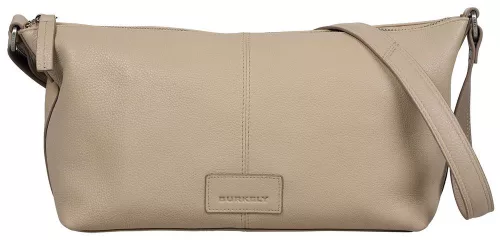 Burkely Soft Skylar drapp női bőr válltáska, oldaltáska 26 x 16 x 10 cm